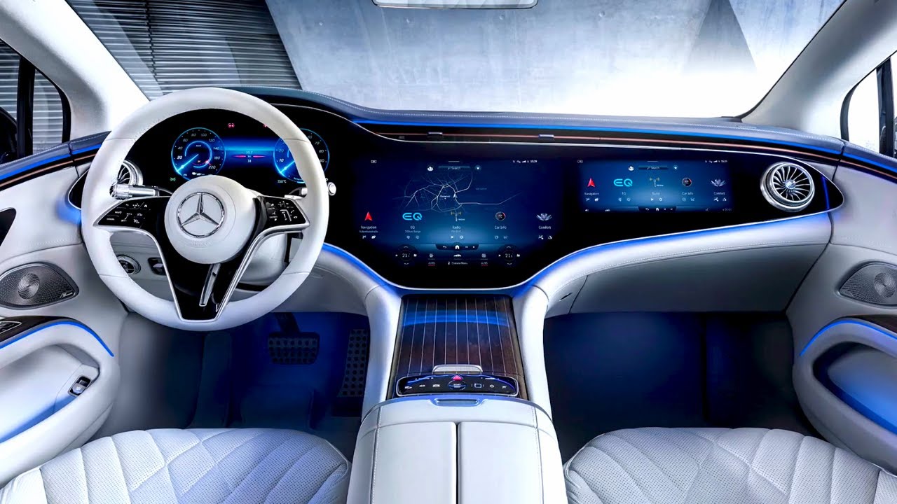 2022 Mercedes EQS - Giant Hyperscreen! - YouTube